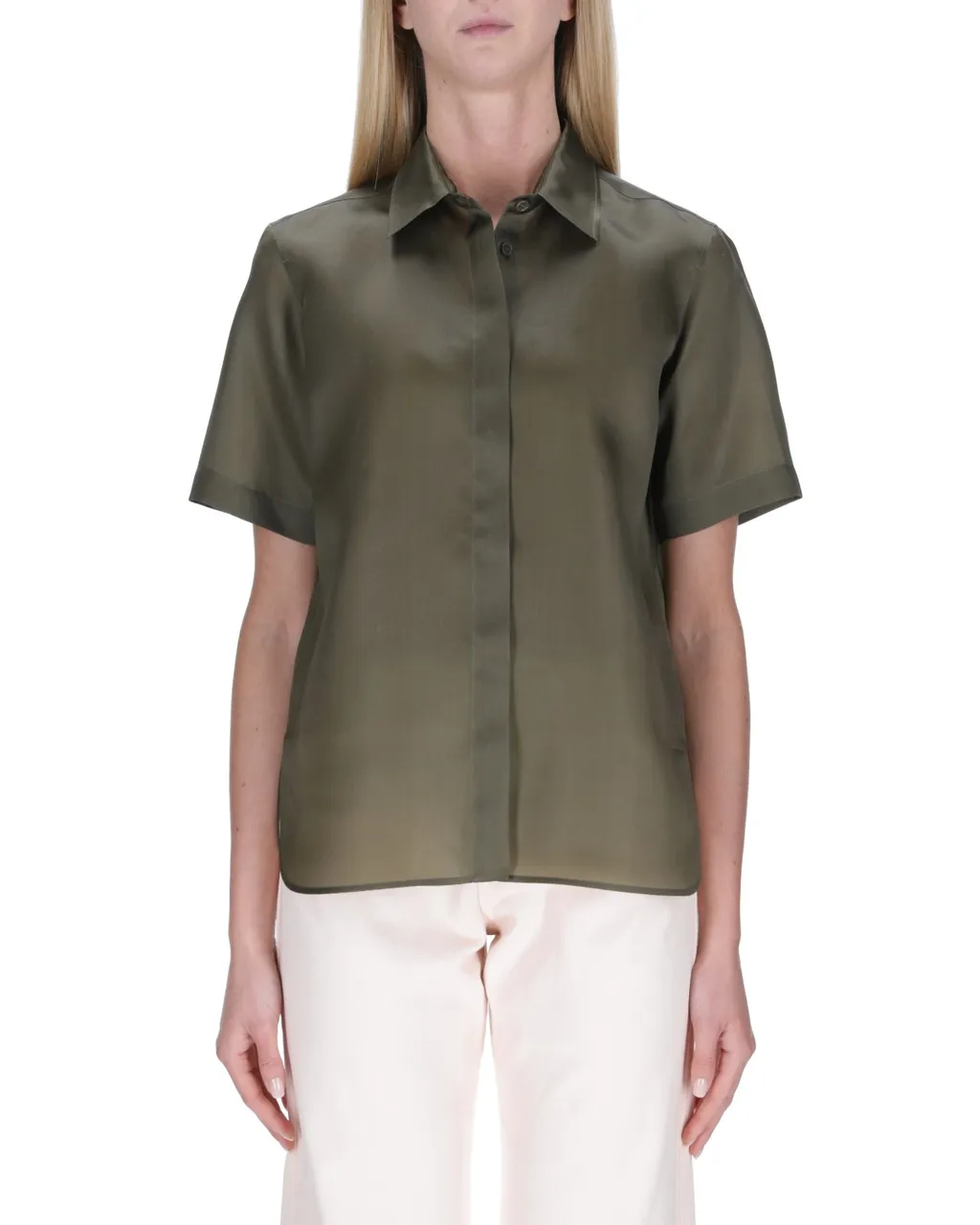 Max Mara Buttoned Short-Sleeved Shirt