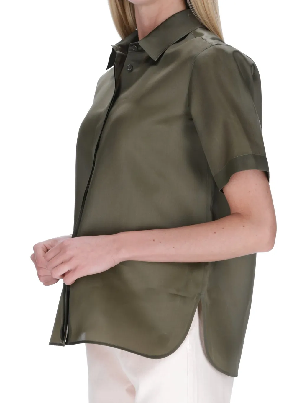 Max Mara Buttoned Short-Sleeved Shirt