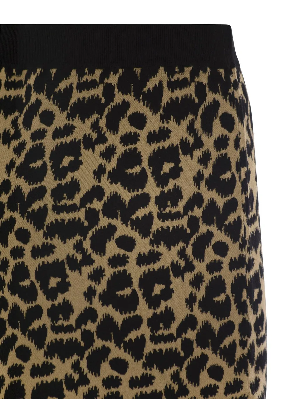 Max Mara Leopard Printed Knitted Skirt