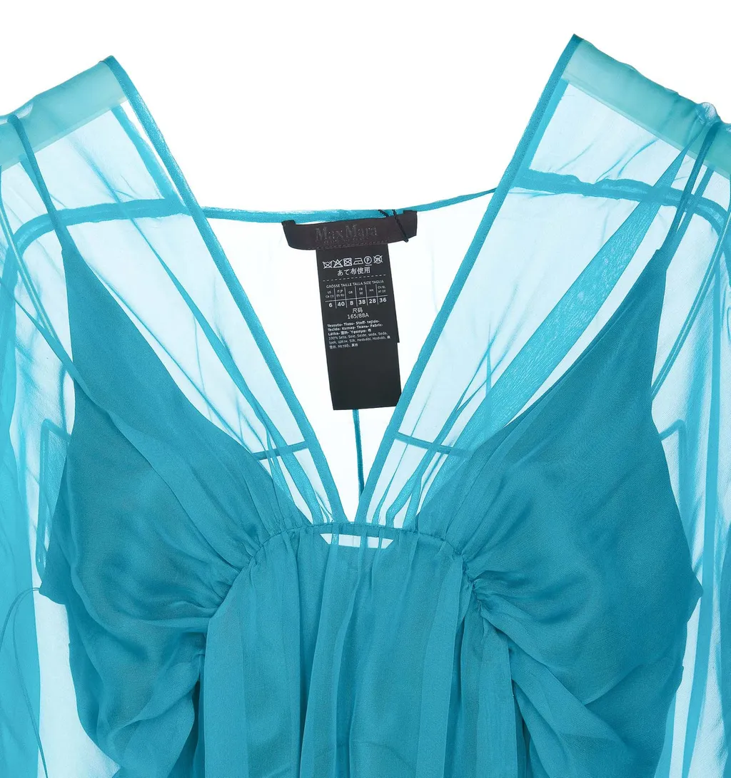 Max Mara V-Neck Tulle Top