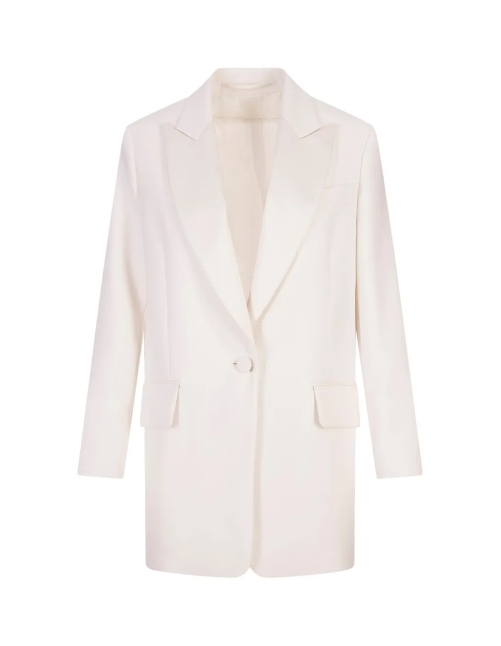 Max Mara Single-Breasted Long-Sleeved Jacket