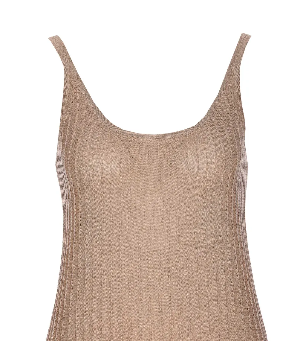 Max Mara U-Neck Sleeveless Dress