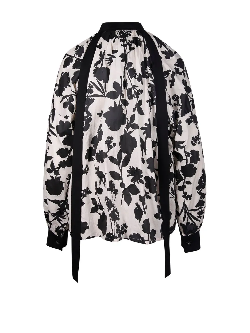 Max Mara Floral Printed Long-Sleeved Top