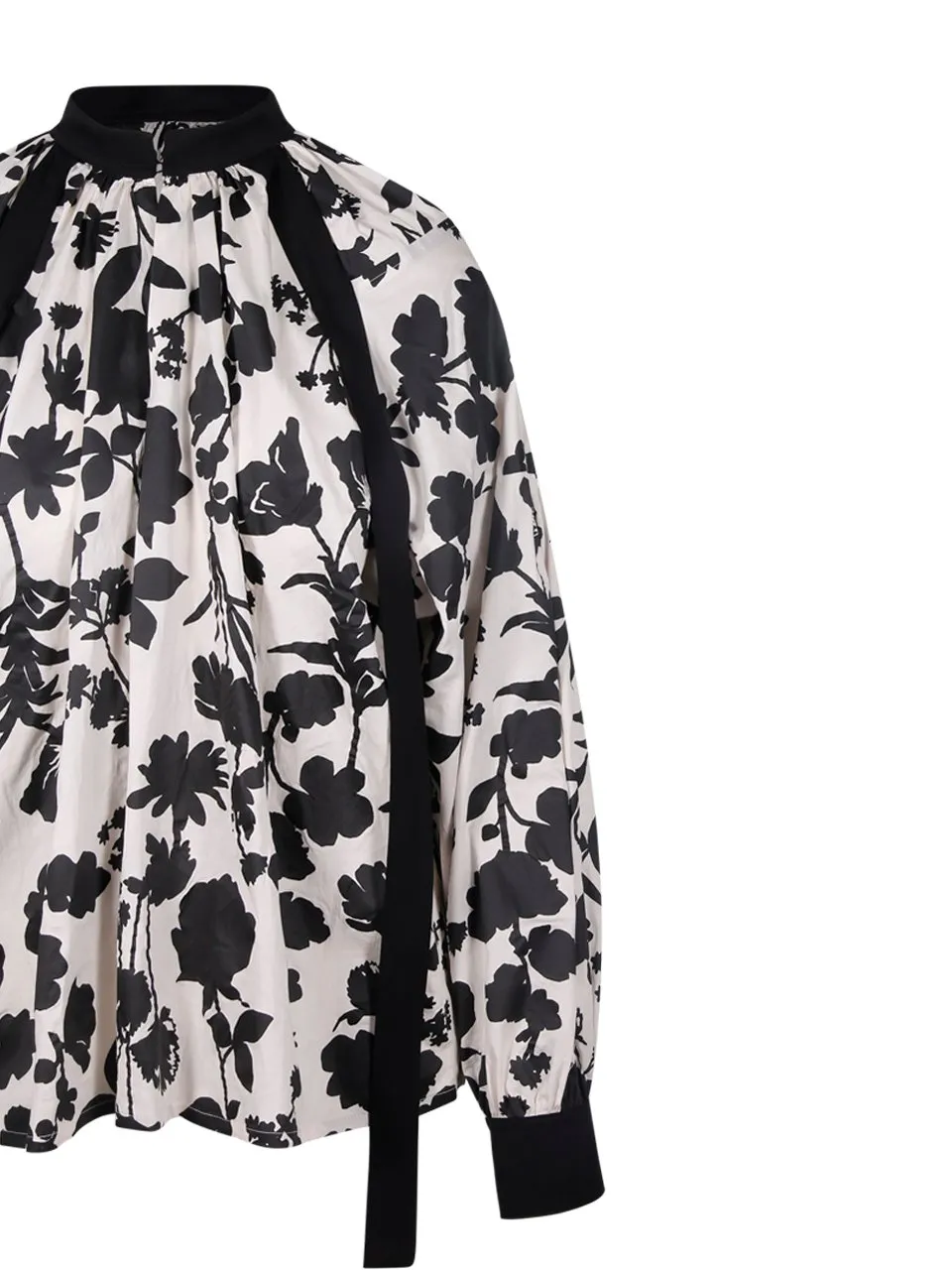 Max Mara Floral Printed Long-Sleeved Top