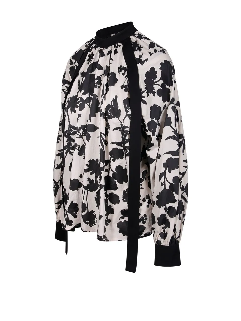 Max Mara Floral Printed Long-Sleeved Top