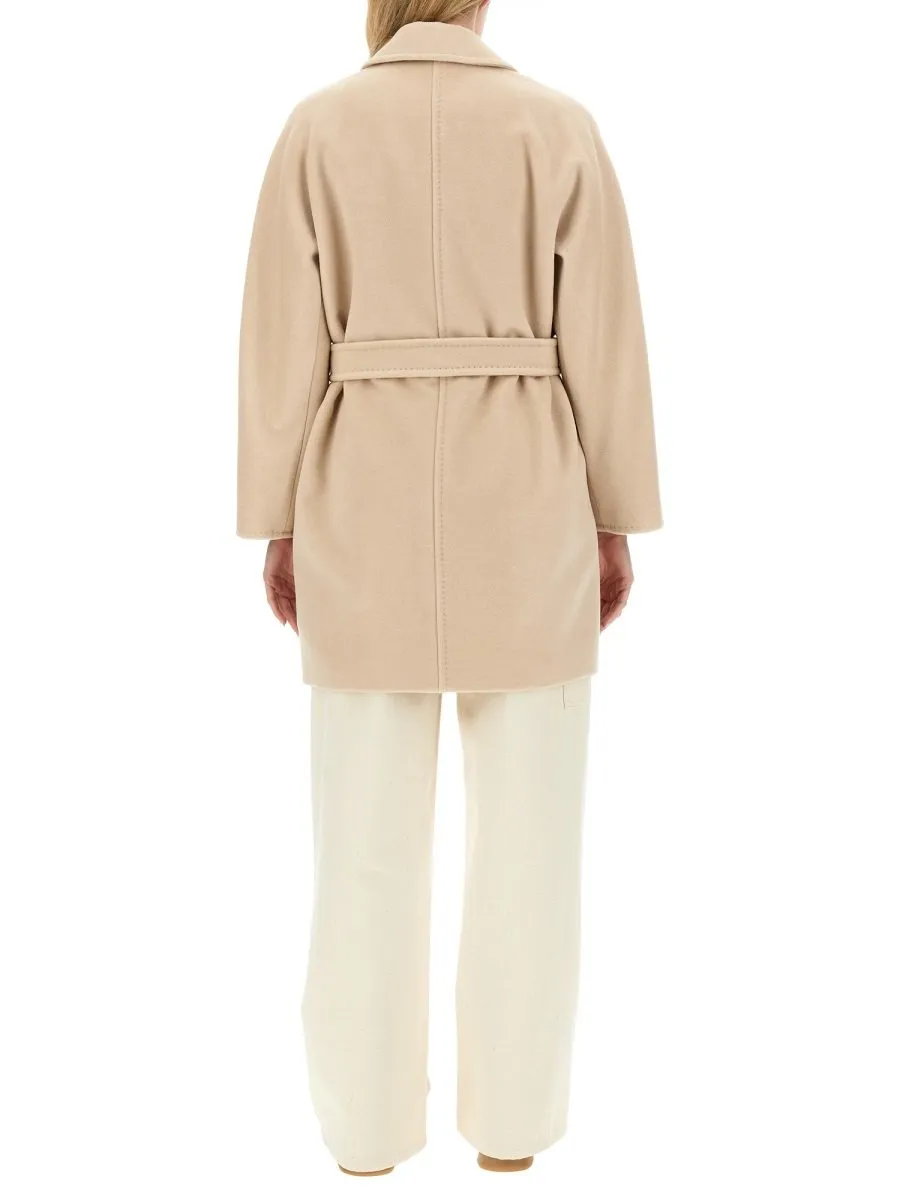 Max Mara Tied-Waist Buttoned Coat