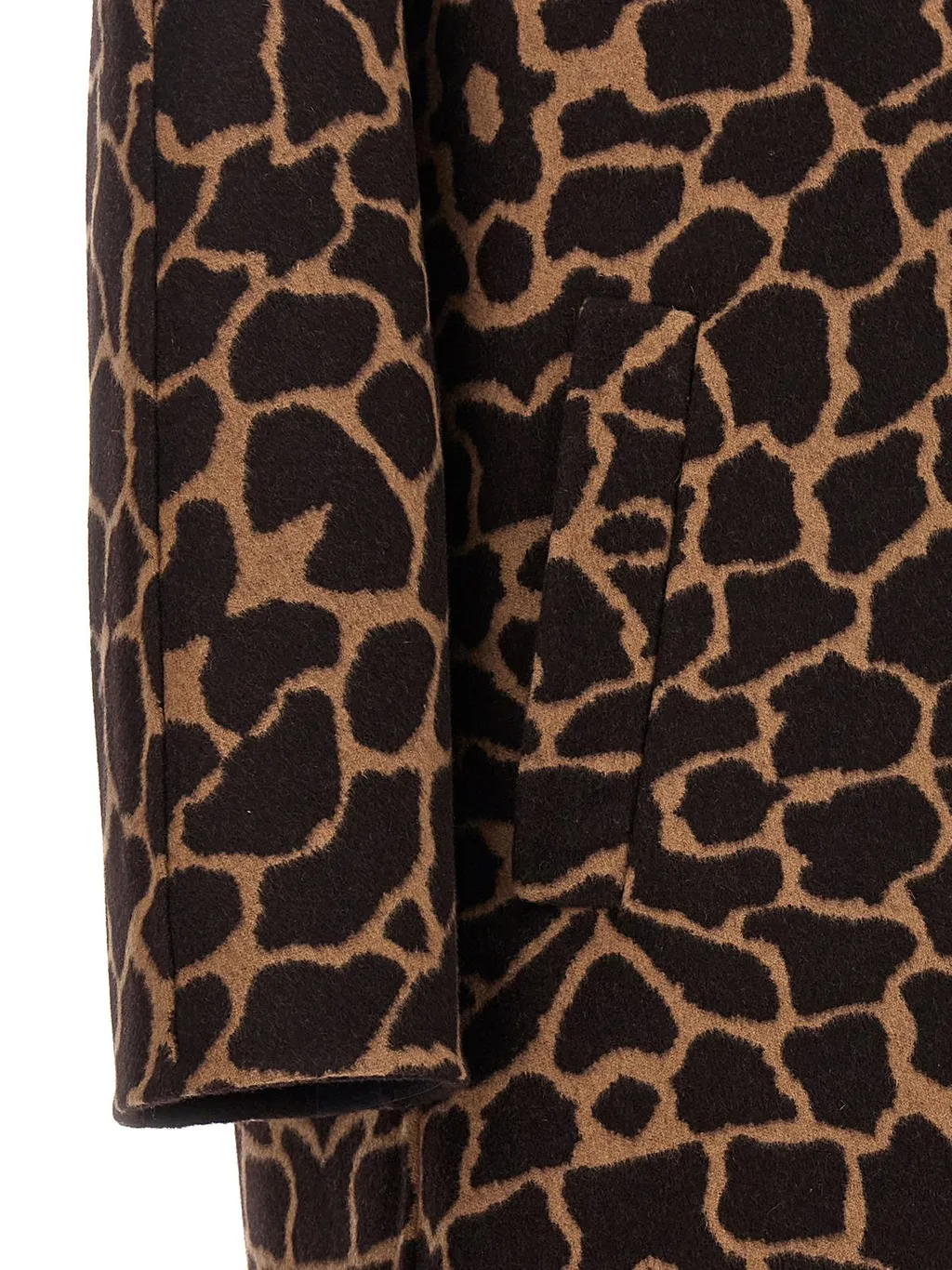 Max Mara All-Over Patterned Long-Sleeved Coat