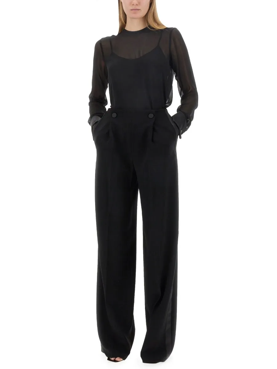 Max Mara Button Detailed Straight-Leg Pants