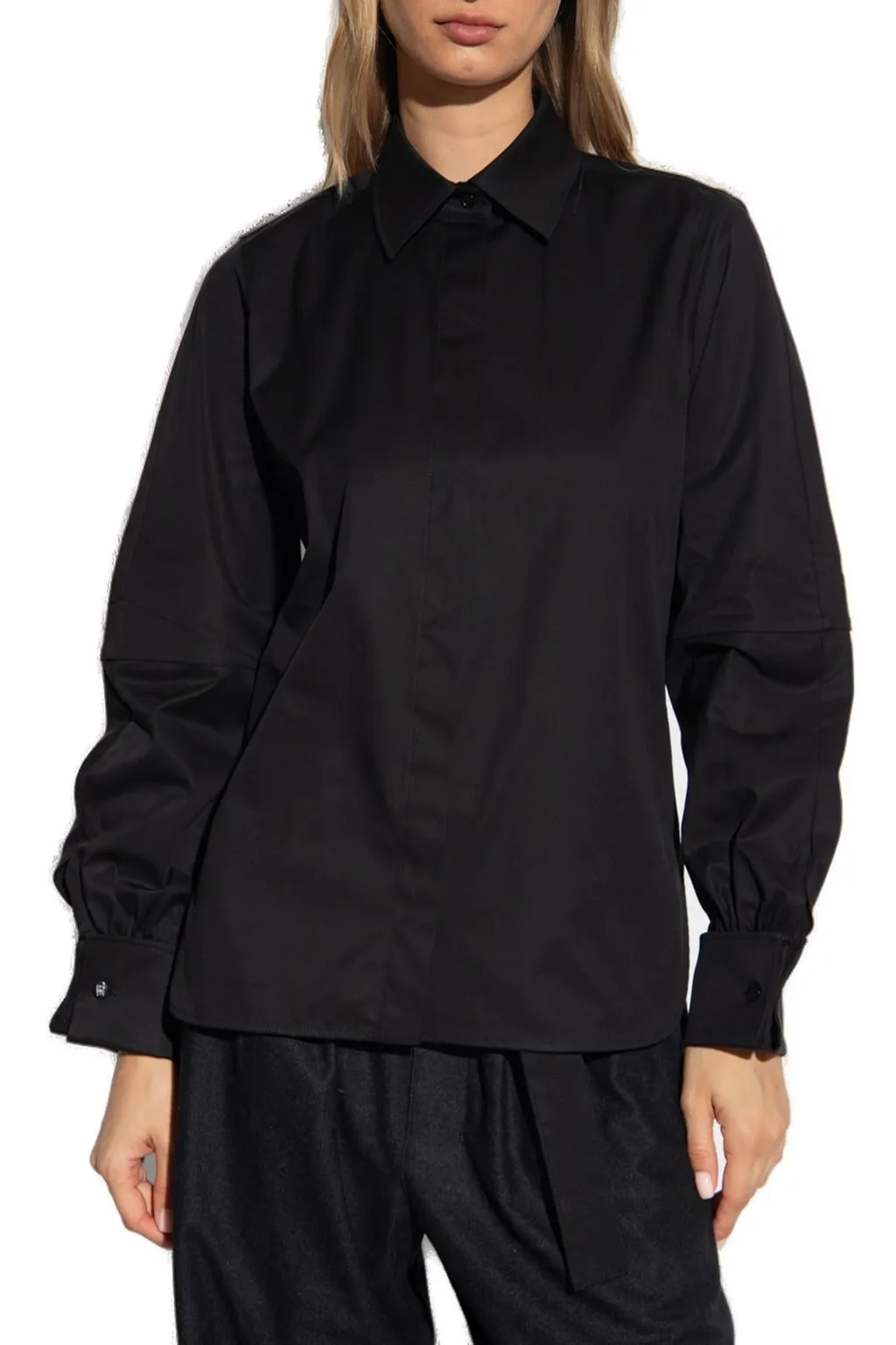 Max Mara Collared Long-Sleeved Shirt
