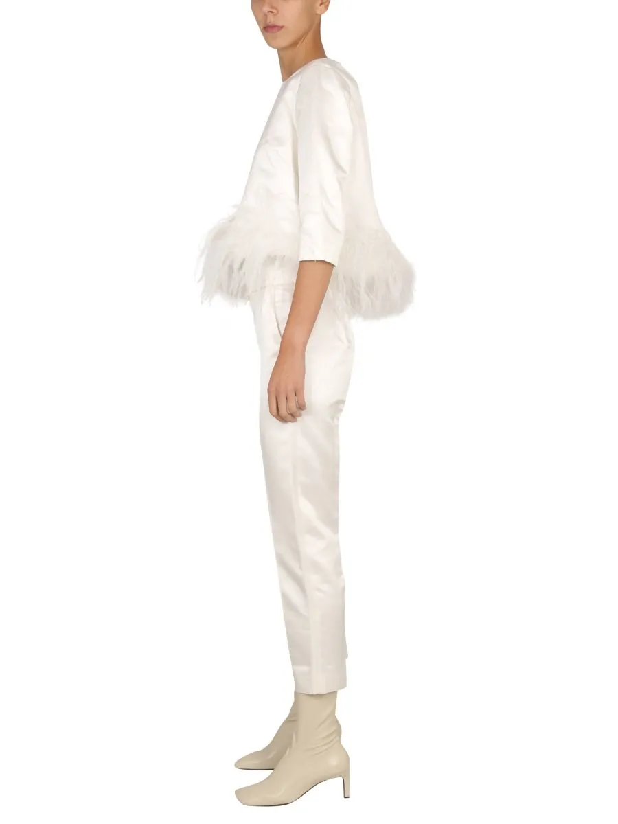 Max Mara Straight Leg Cropped Pants