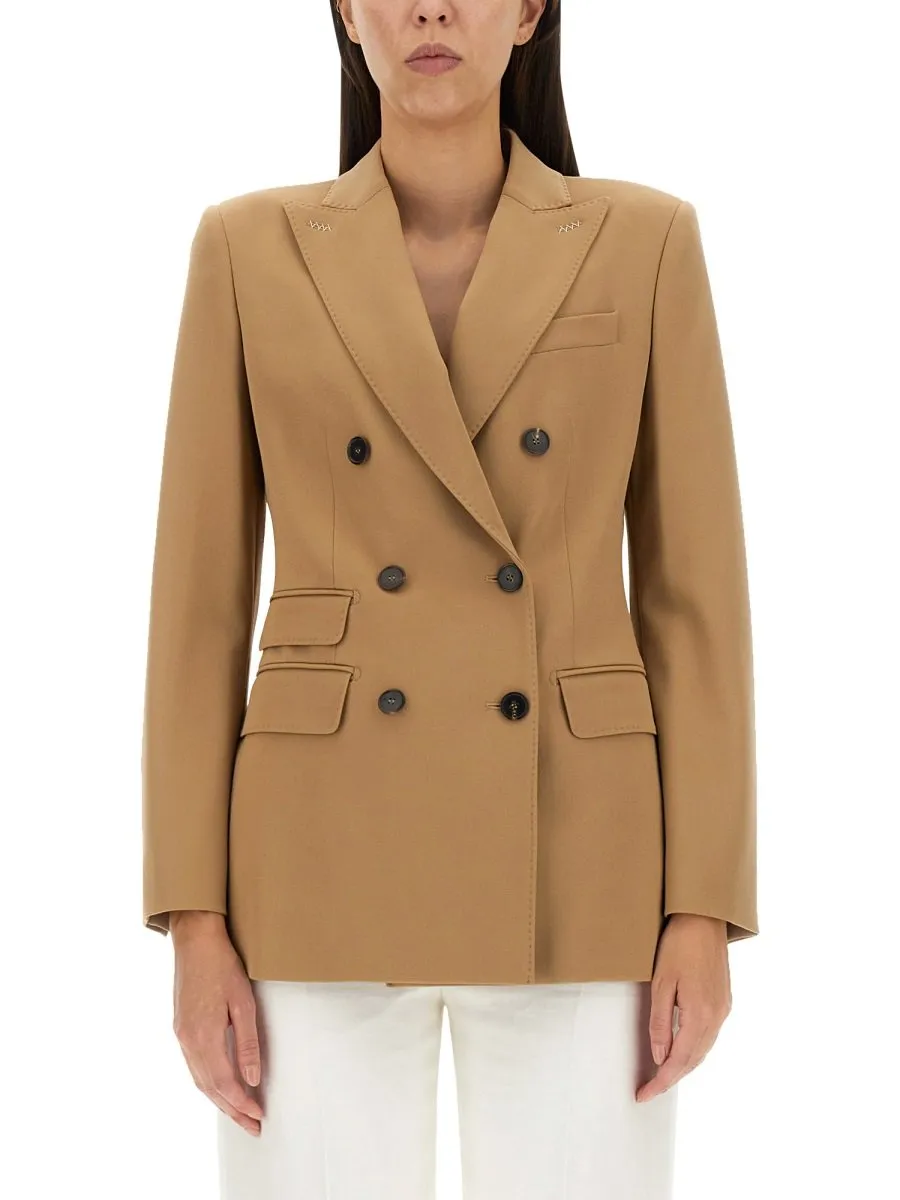 Max Mara Double-Breasted Long-Sleeved Blazer