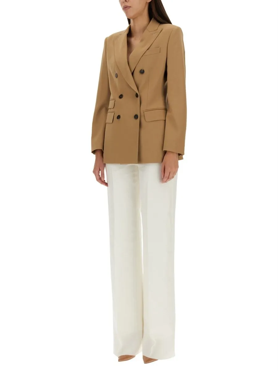 Max Mara Double-Breasted Long-Sleeved Blazer