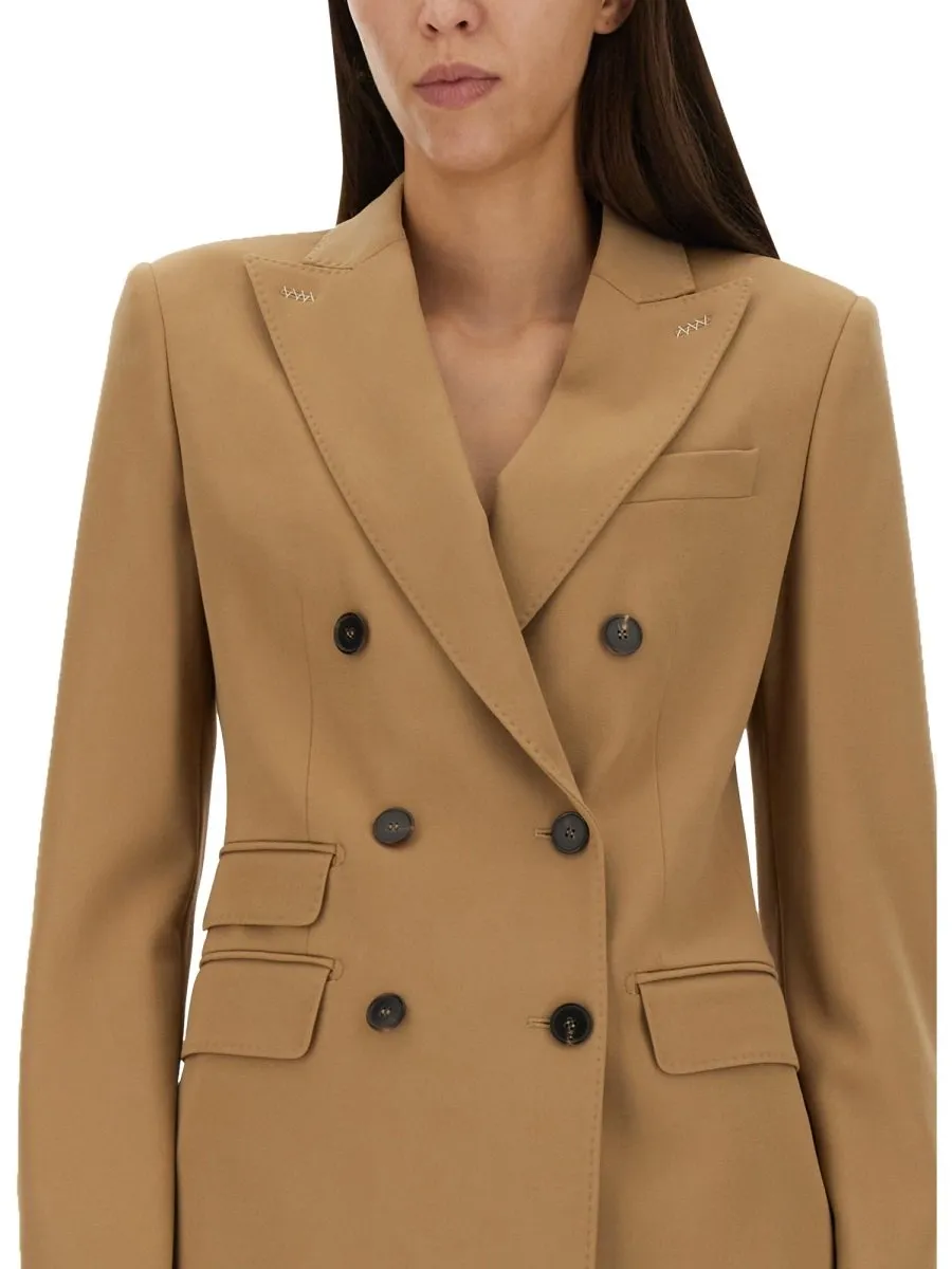 Max Mara Double-Breasted Long-Sleeved Blazer