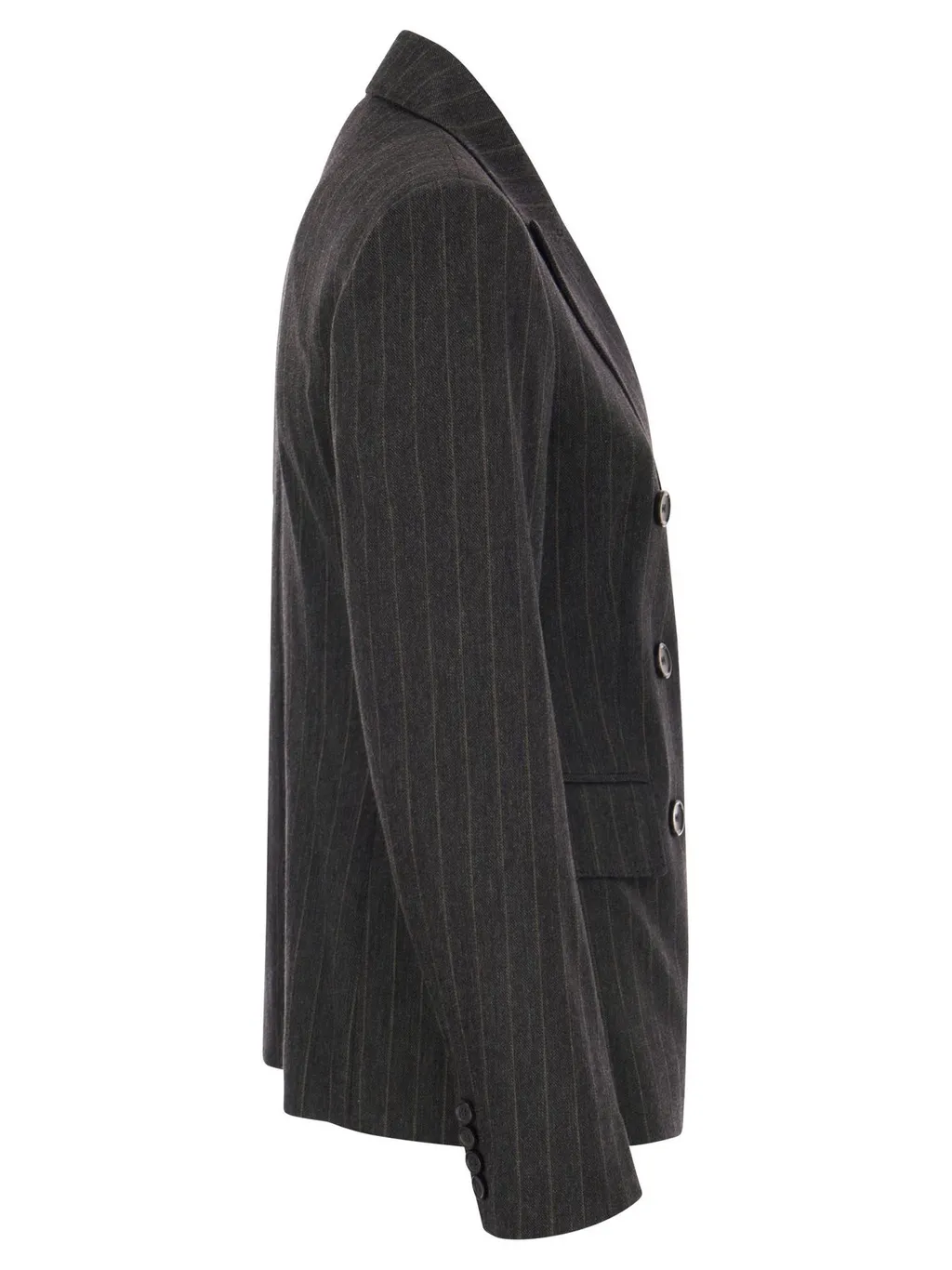 Max Mara Double-Breasted Pinstriped Blazer