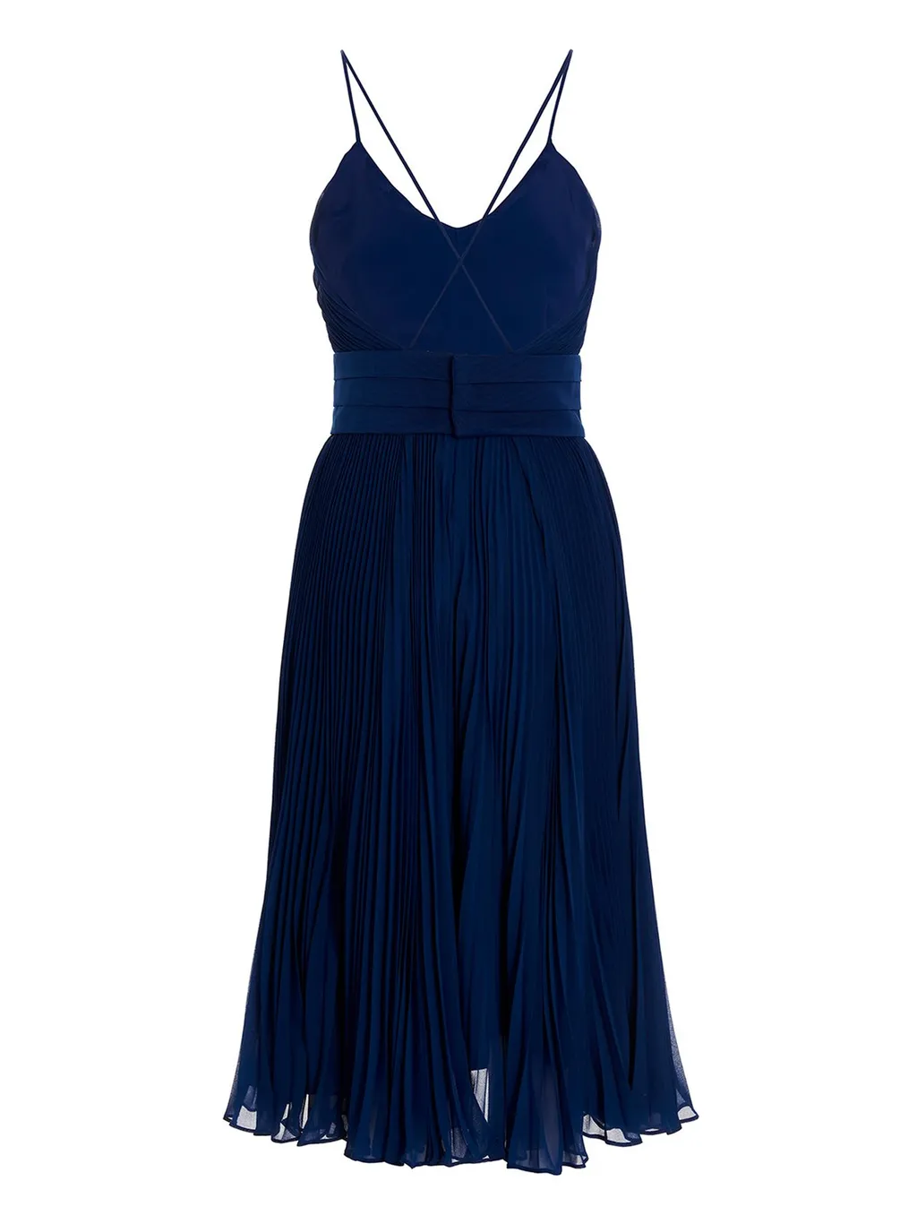 Max Mara Pleated Tuxedo Dress