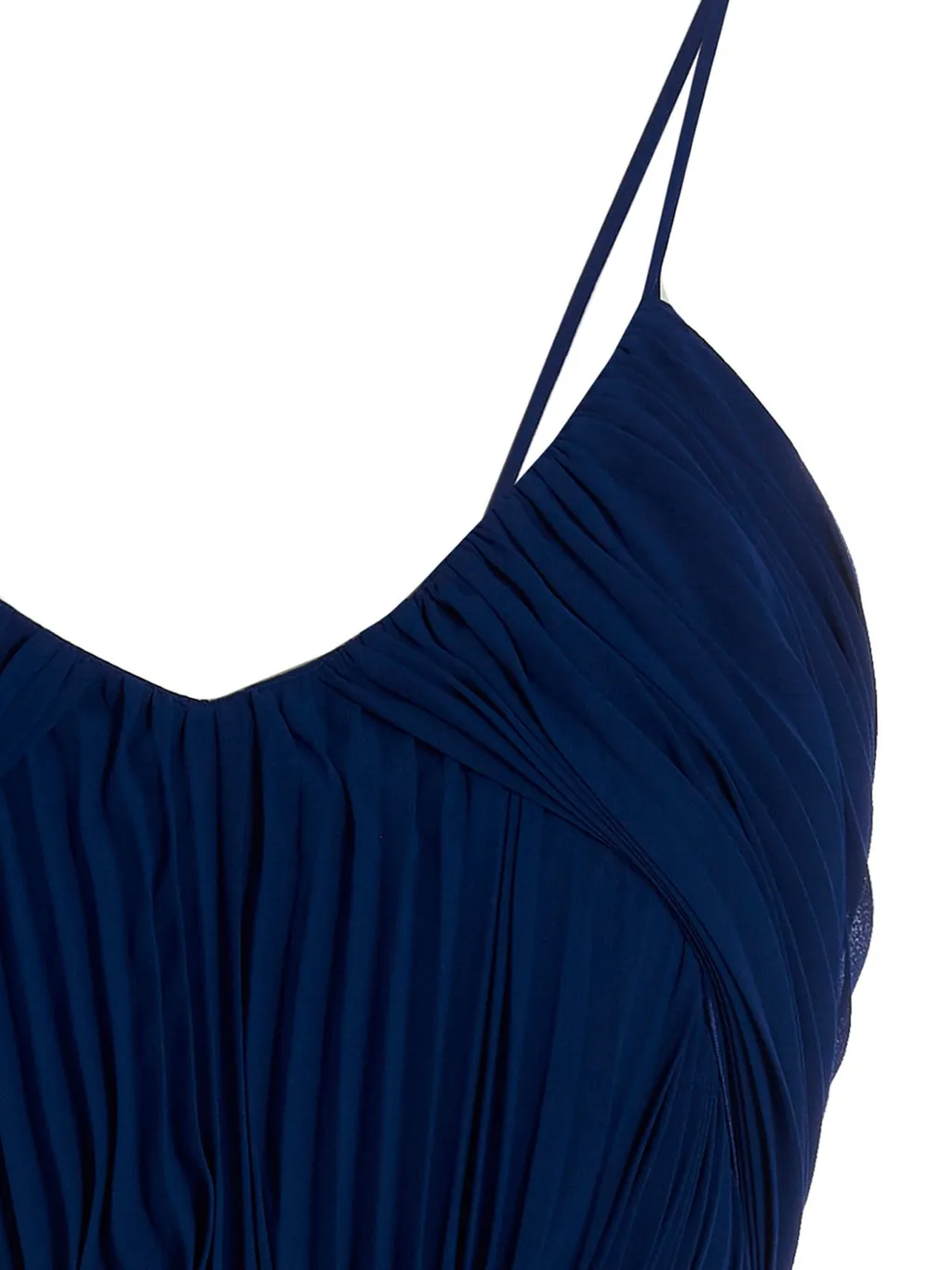 Max Mara Pleated Tuxedo Dress