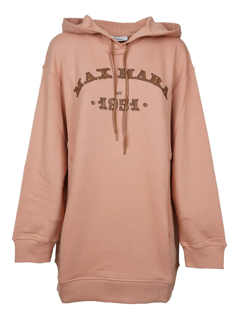 Max Mara Logo Embroidered Drawstring Hoodie
