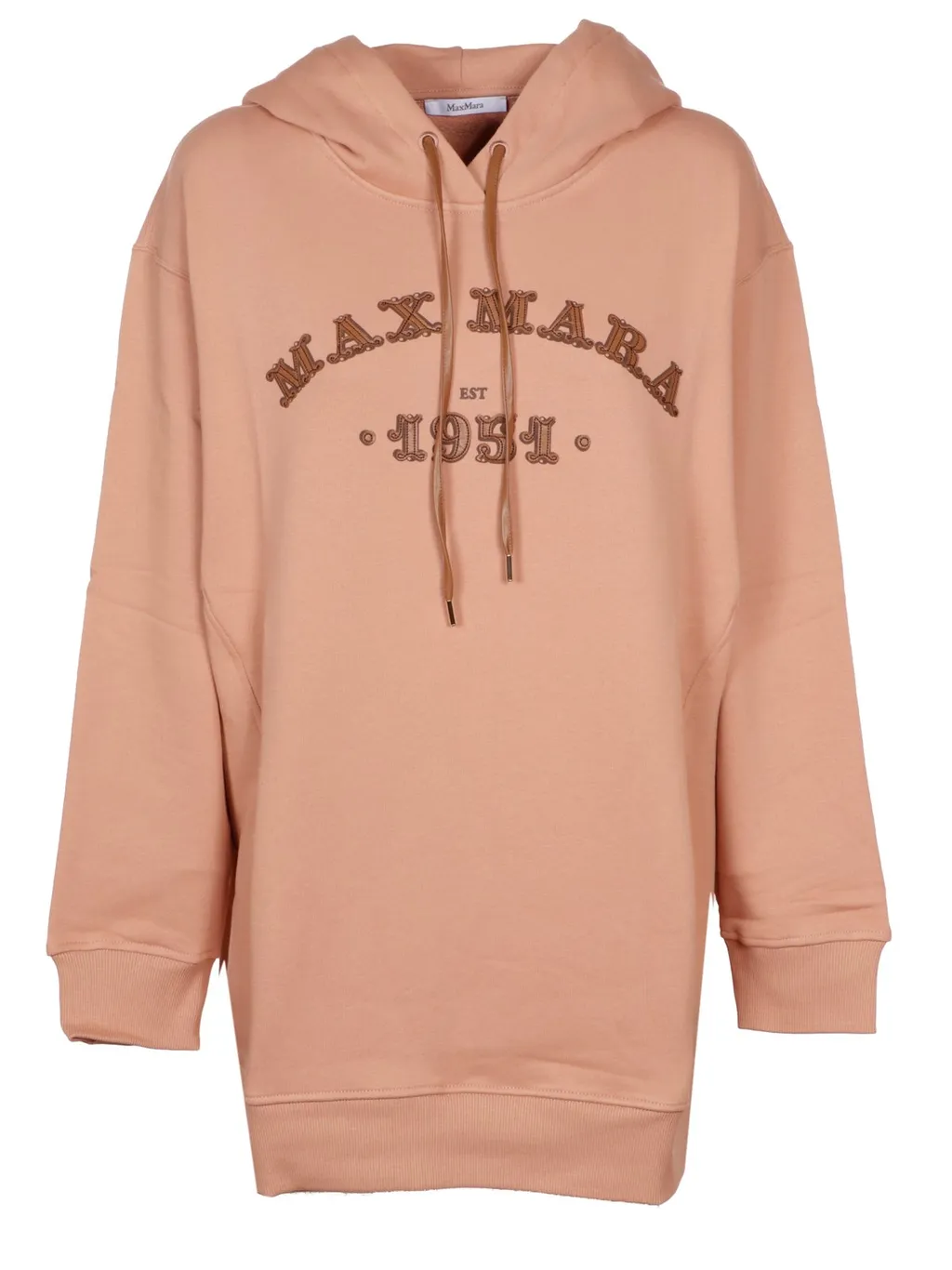 Max Mara Logo Embroidered Drawstring Hoodie