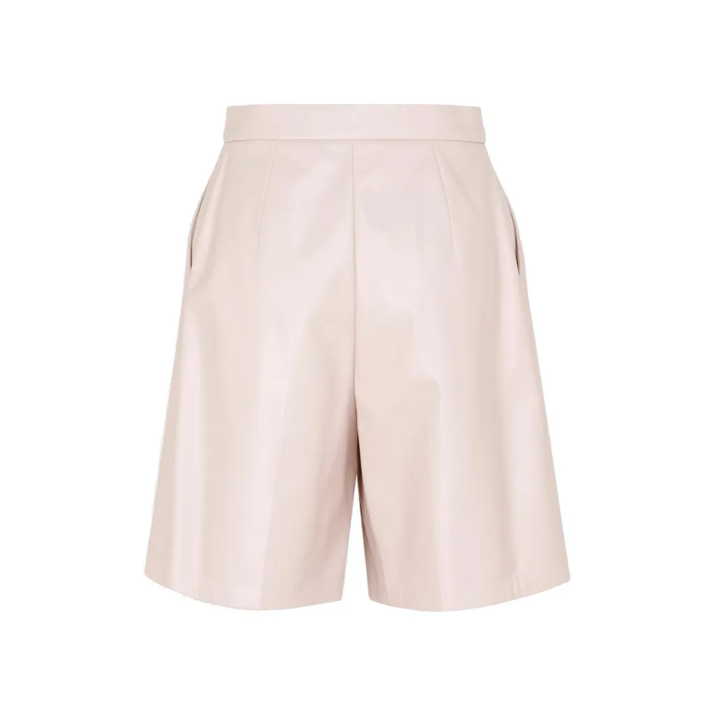 Max Mara Lacuna Leather Shorts