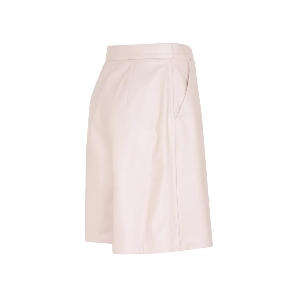 Max Mara Lacuna Leather Shorts