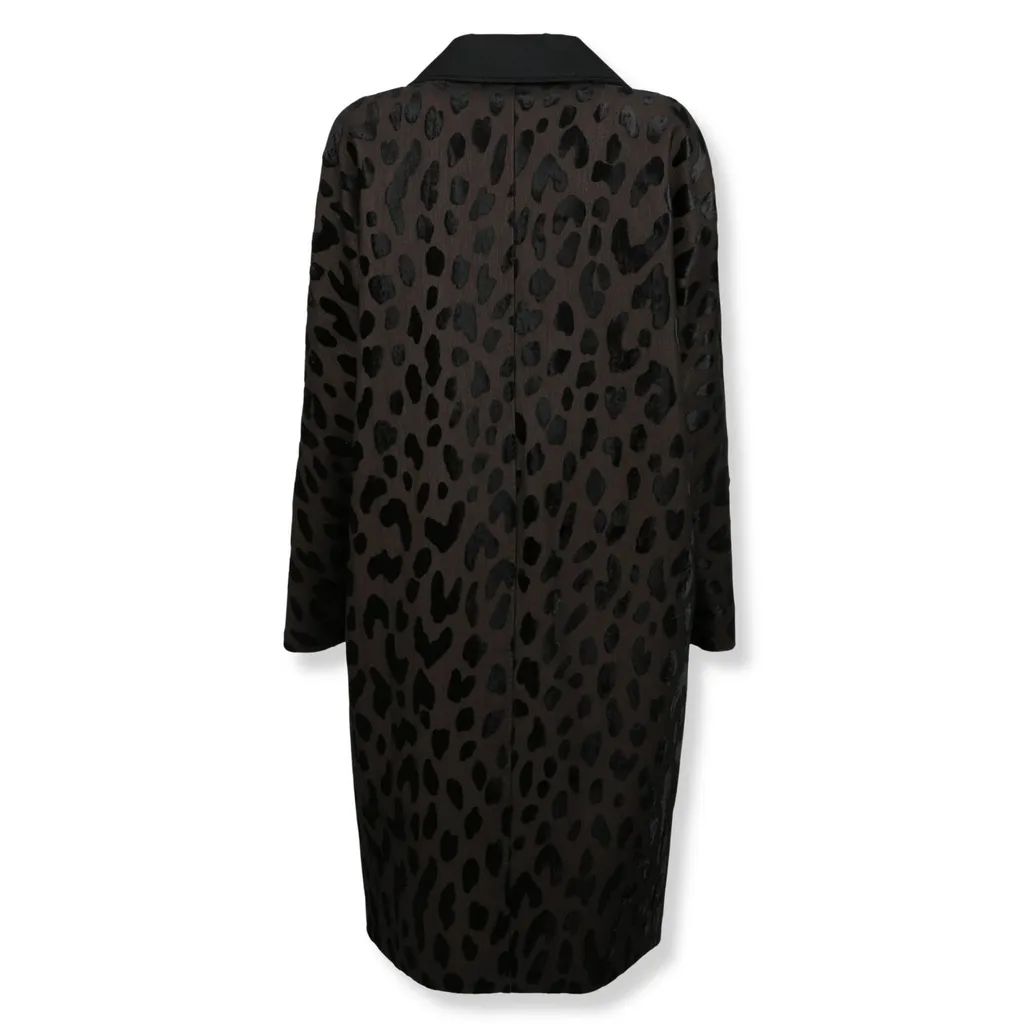 Max Mara Atelier Single-Breasted Spotted Velvet Coat
