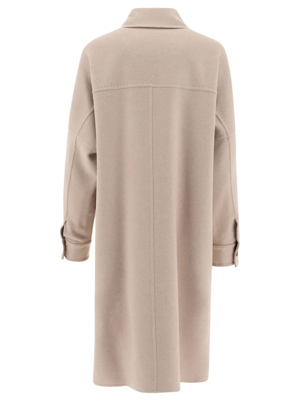 Max Mara Atelier Baruffa Button Detailed Oversized Coat