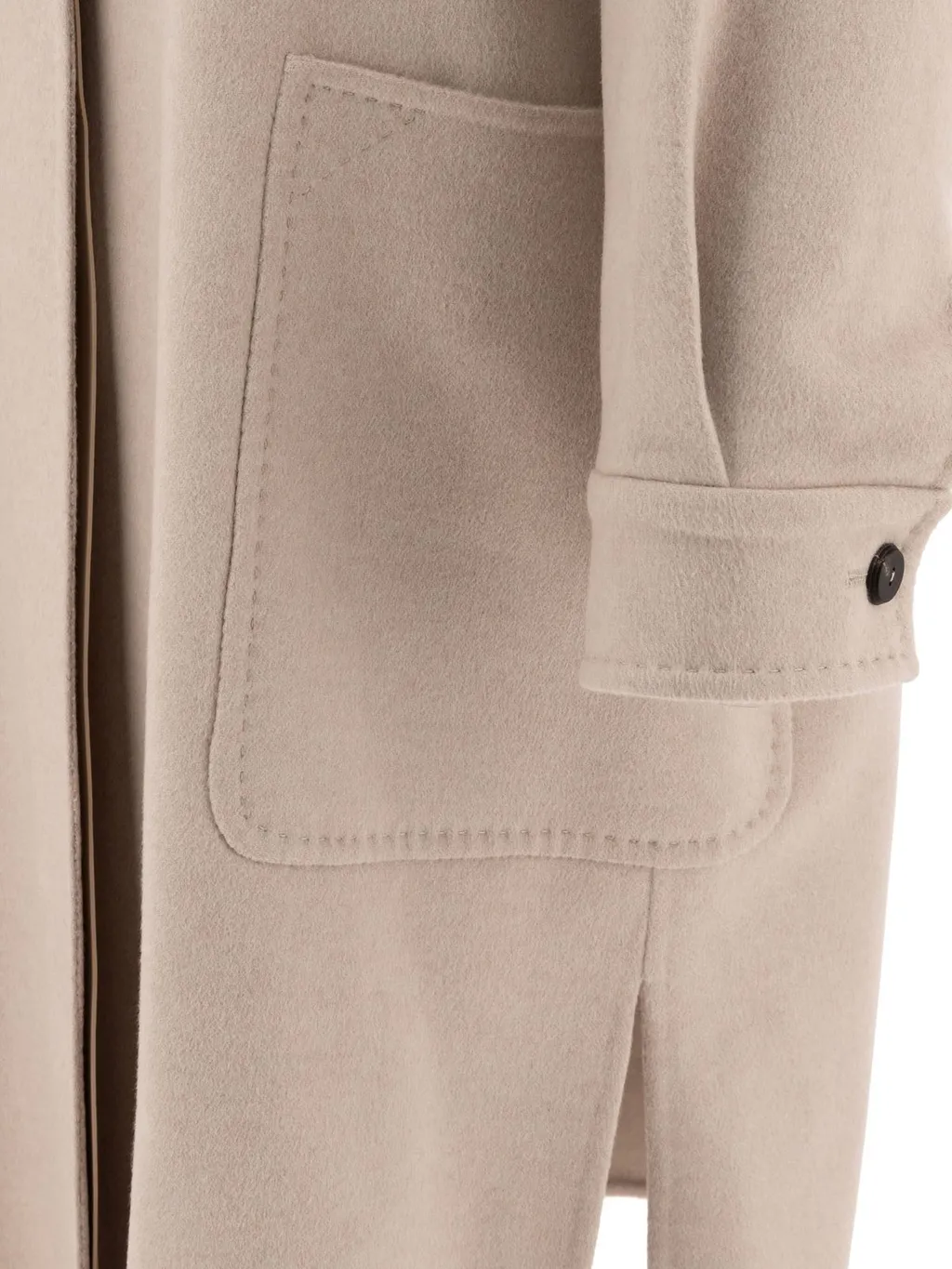 Max Mara Atelier Baruffa Button Detailed Oversized Coat