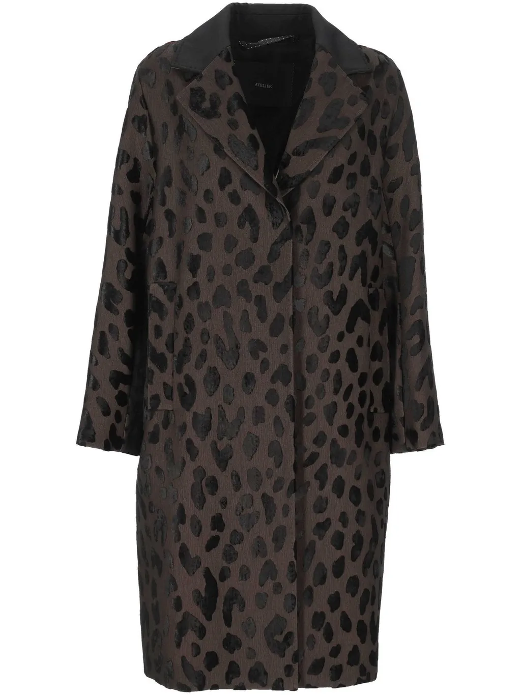 Max Mara Atelier Single-Breasted Spotted Velvet Coat
