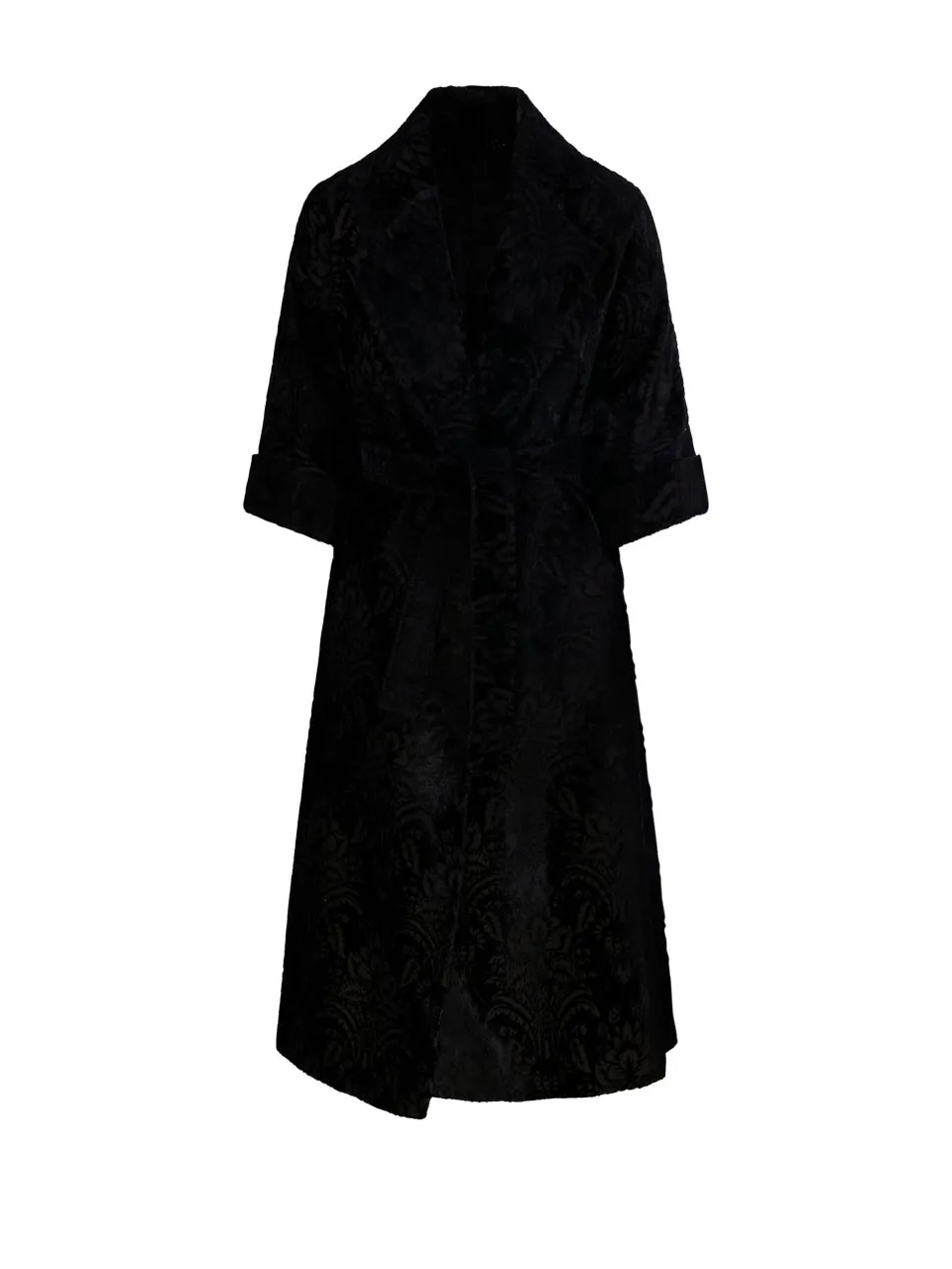 Max Mara Atelier Three-Quarter-Sleeved Wrap Coat