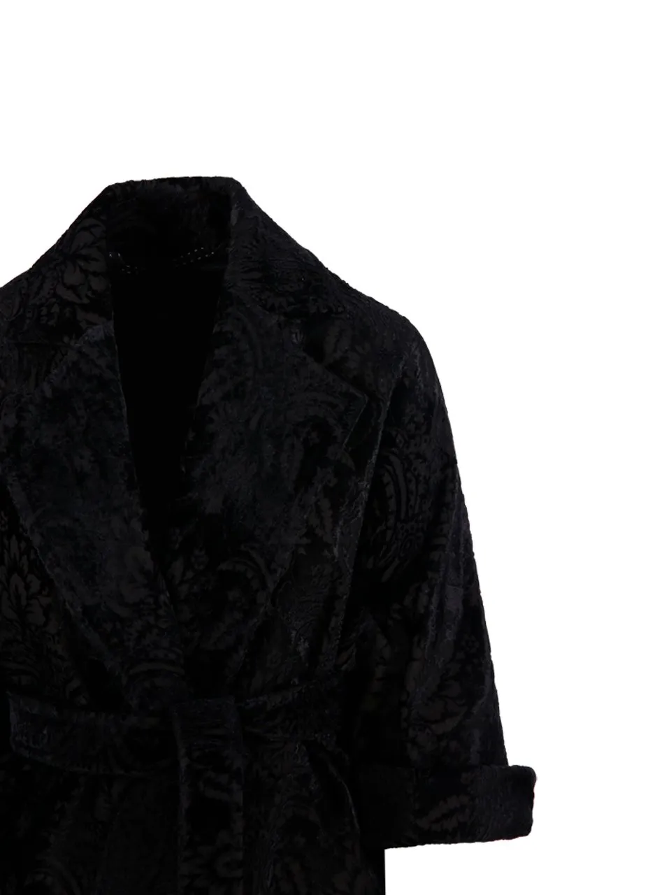 Max Mara Atelier Three-Quarter-Sleeved Wrap Coat