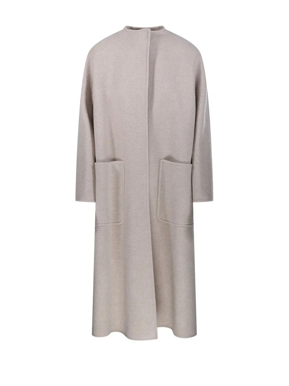 Max Mara Atelier Crewneck Long-Sleeved Coat