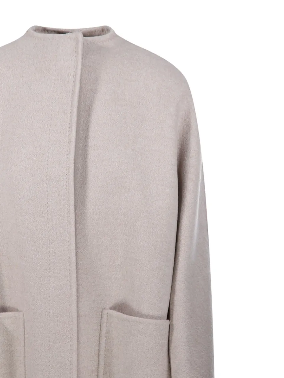Max Mara Atelier Crewneck Long-Sleeved Coat