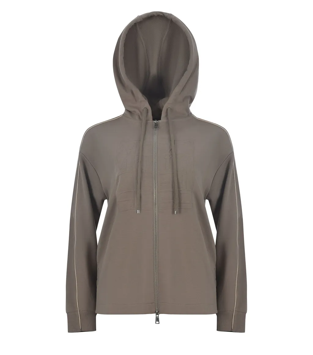 Max Mara Leisure Albore Zip-Up Drawstring Hoodie