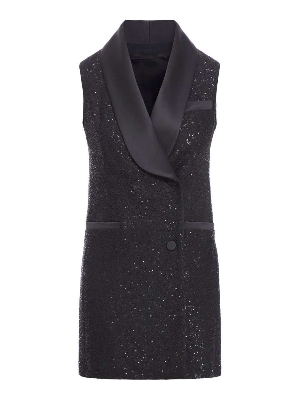 Max Mara Pianoforte Eiffel Embellished Sleeveless Dress