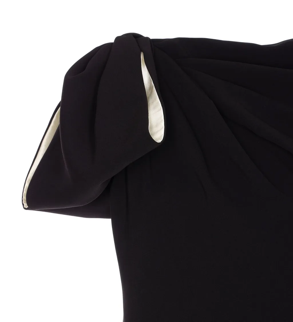 Max Mara Pianoforte Baldi Bow Detailed Mini Dress
