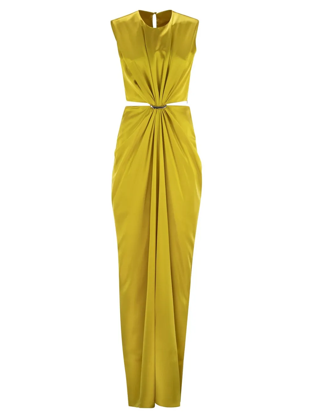 Max Mara Pianoforte Panaro Hourglass Gathered Sleeveless Dress