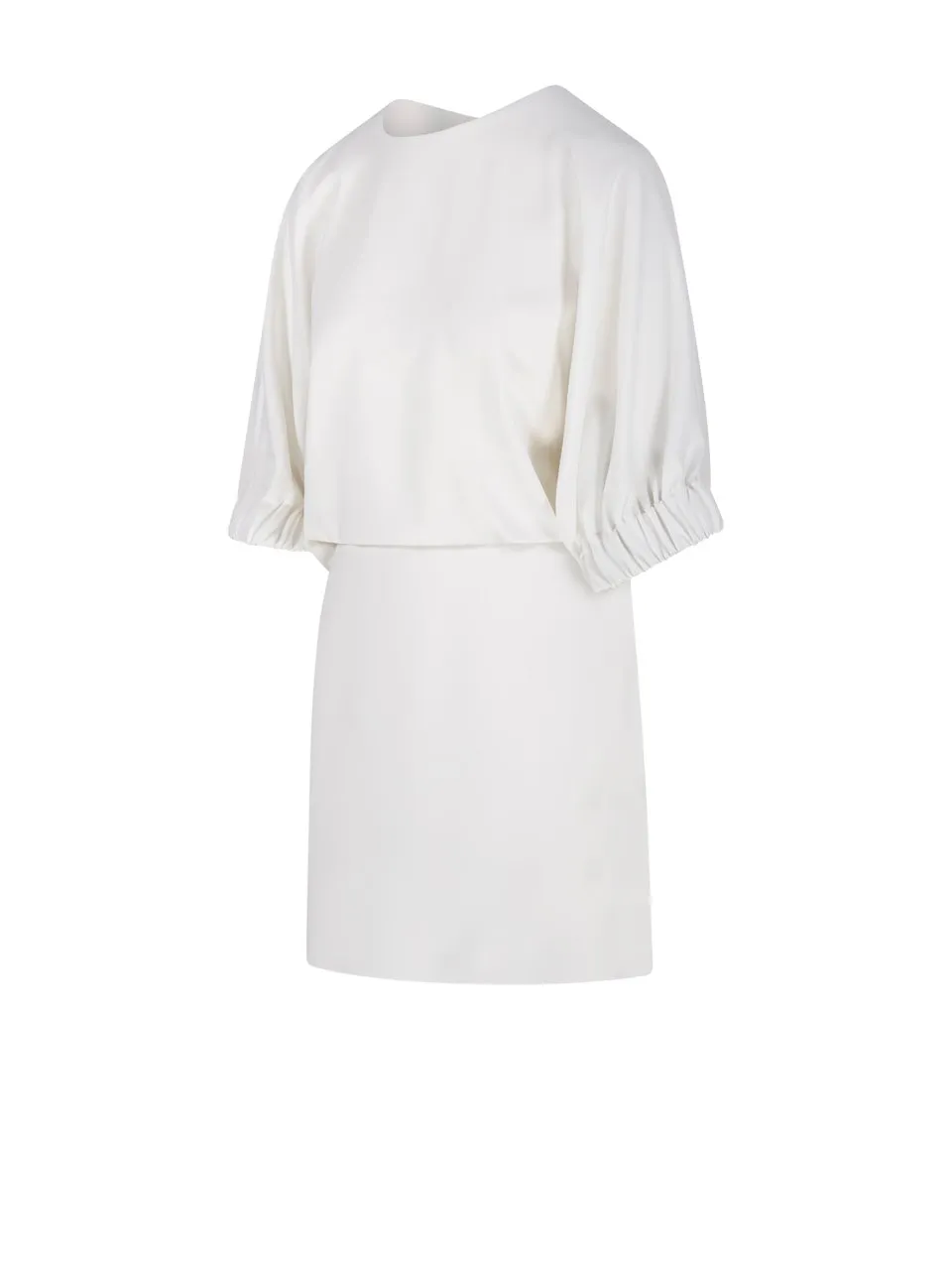 Max Mara Pianoforte Rum Crewneck Bow Detailed Dress