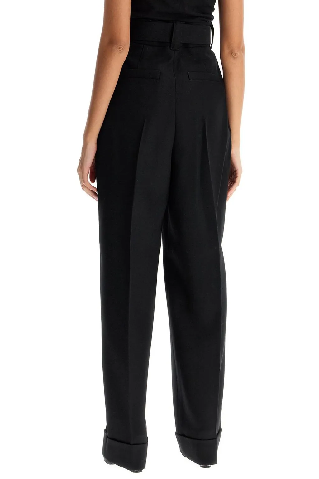 Max Mara Pianoforte Belted Pleated Pants