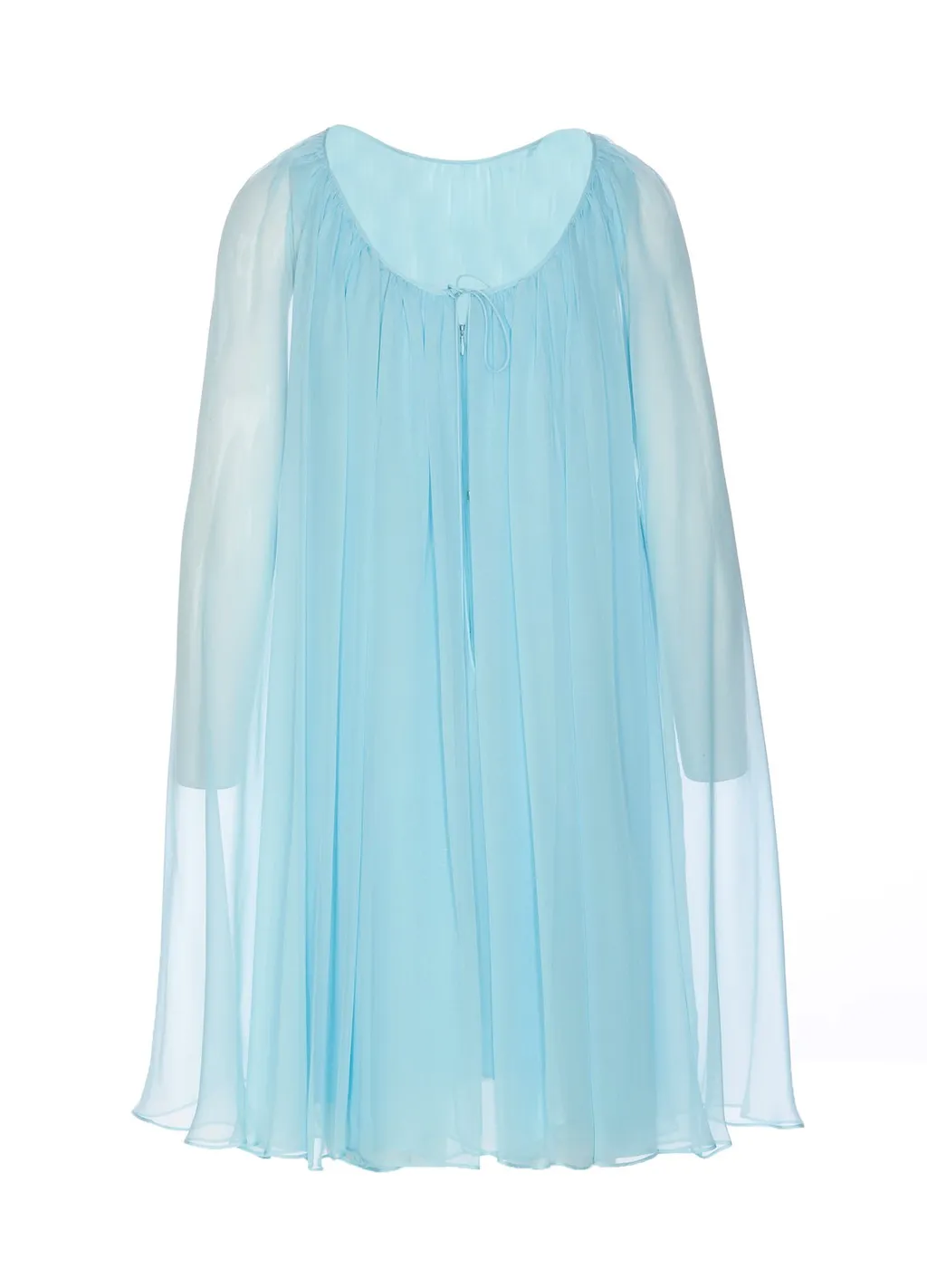 Max Mara Pianoforte Tulle Crewneck Sleeveless Dress