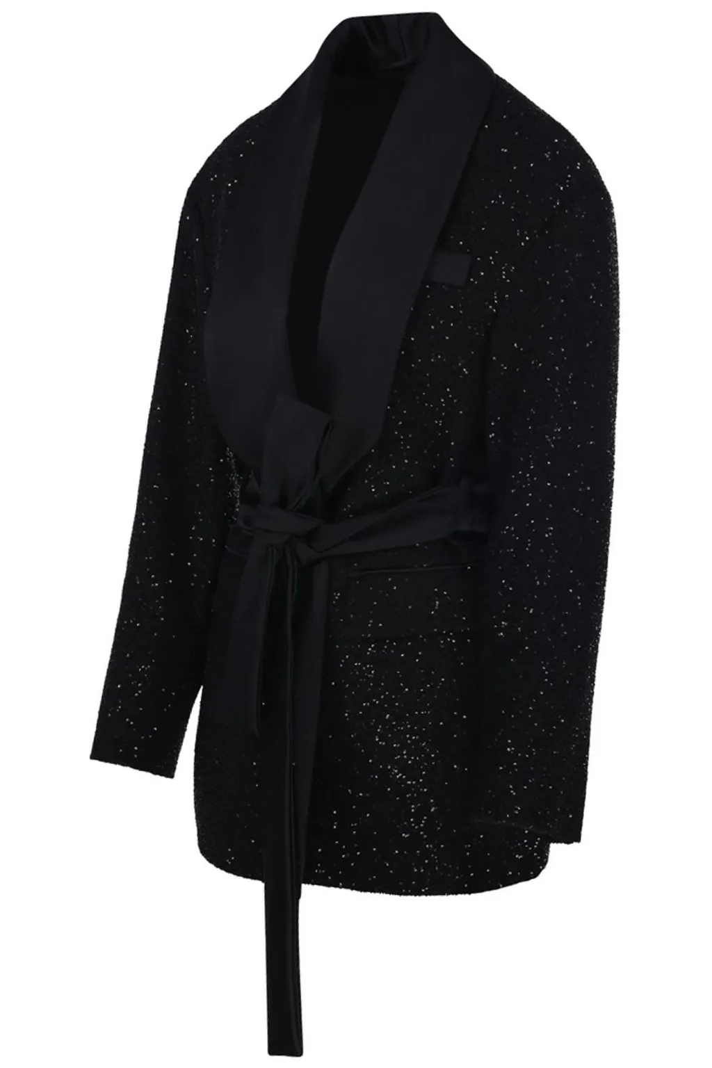 Max Mara Pianoforte Embellished Belted Jacket