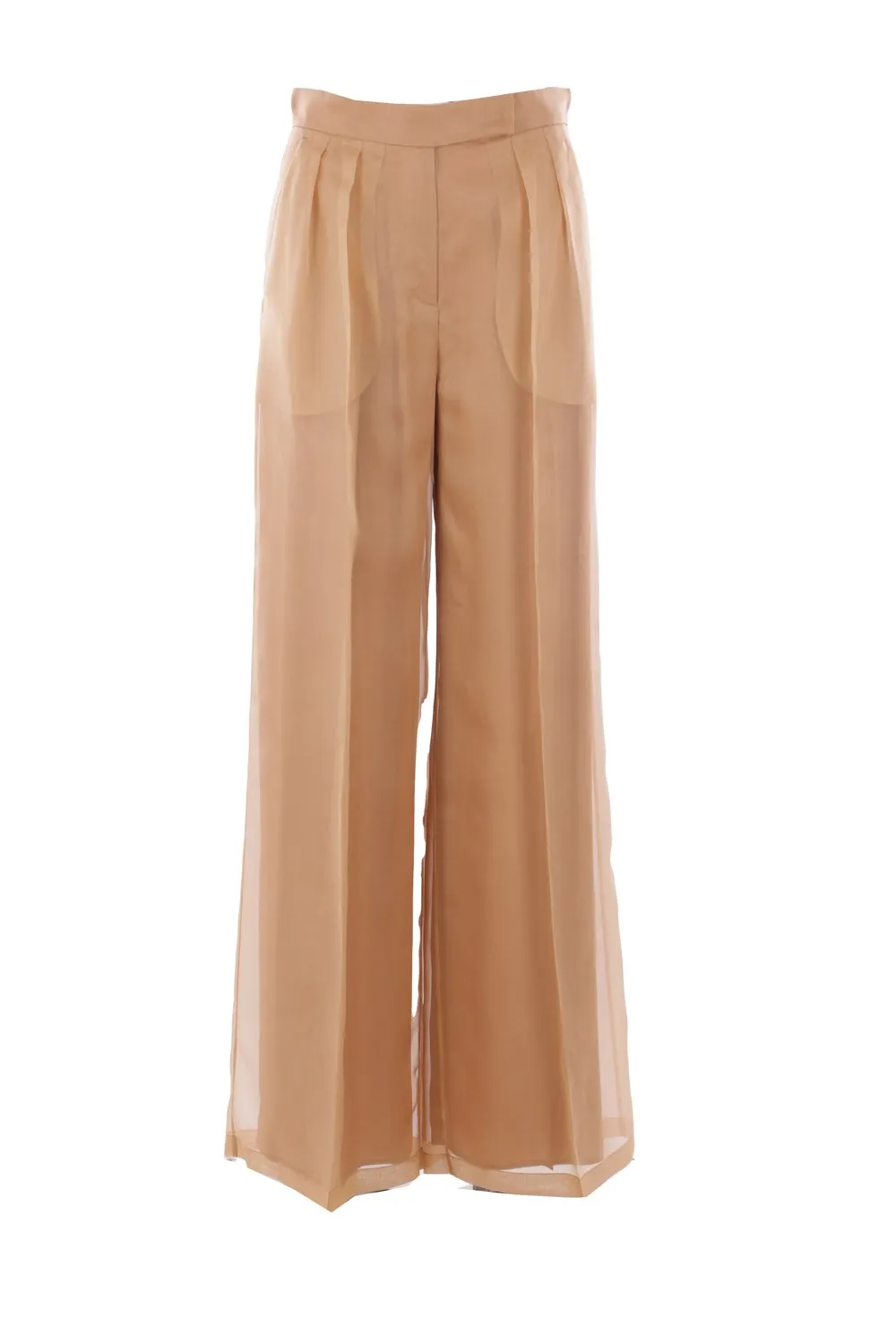 Max Mara Pianoforte Pleat Detailed Wide Leg Pants