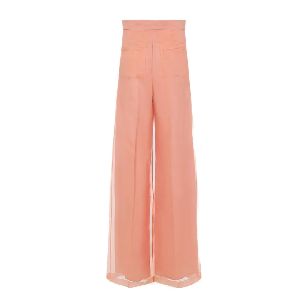 Max Mara Pianoforte Pleat Detailed Wide Leg Pants