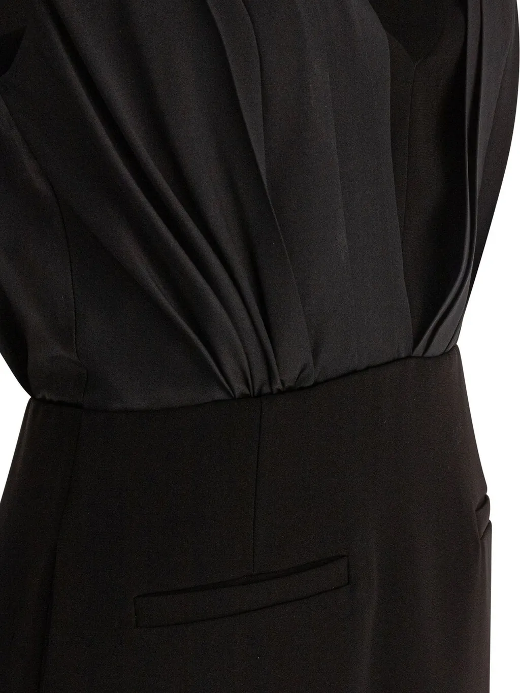 Max Mara Pianoforte V-Neck Sleeveless Dress