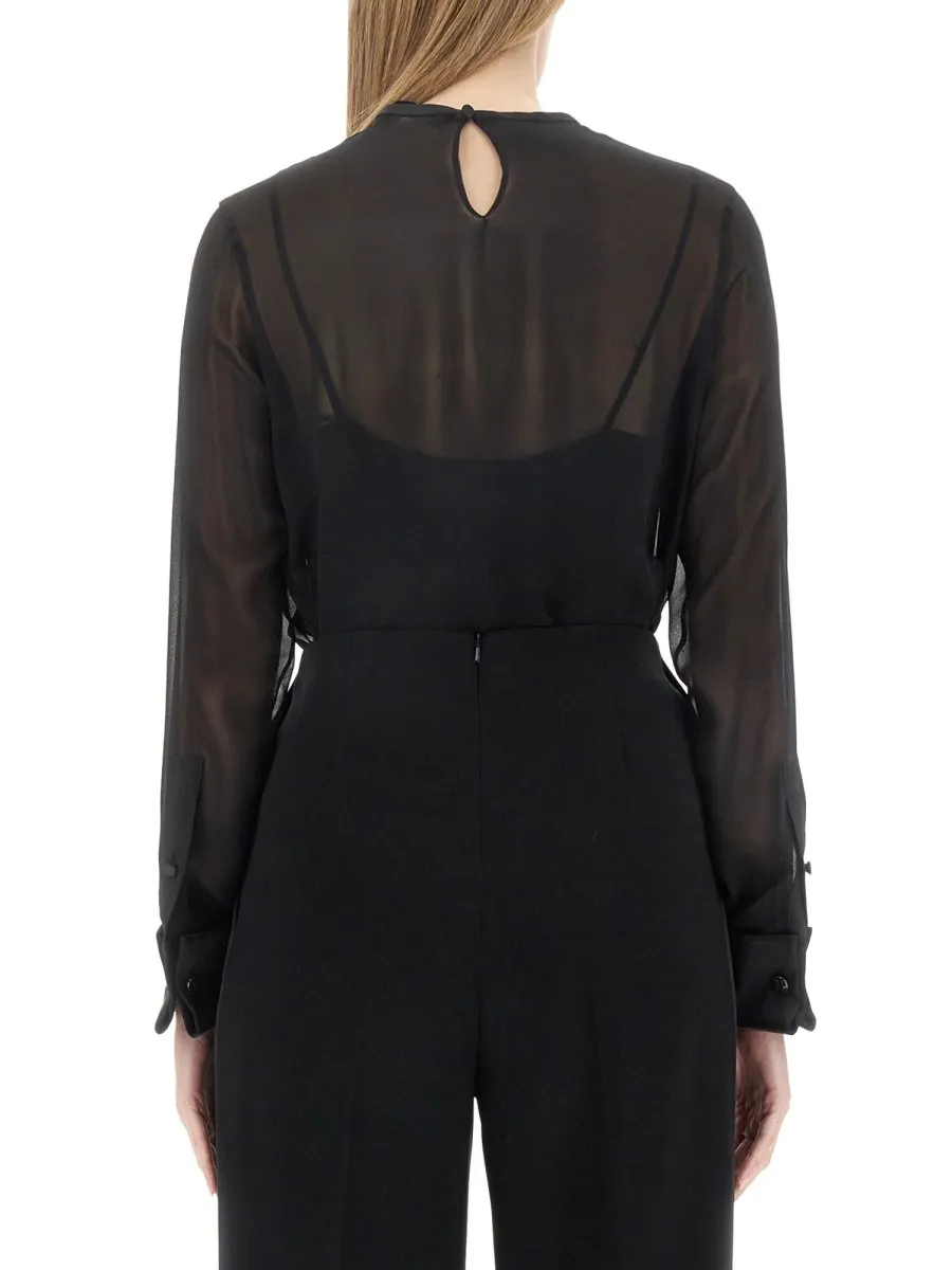 Max Mara Pianoforte Crewneck Long-Sleeved Top