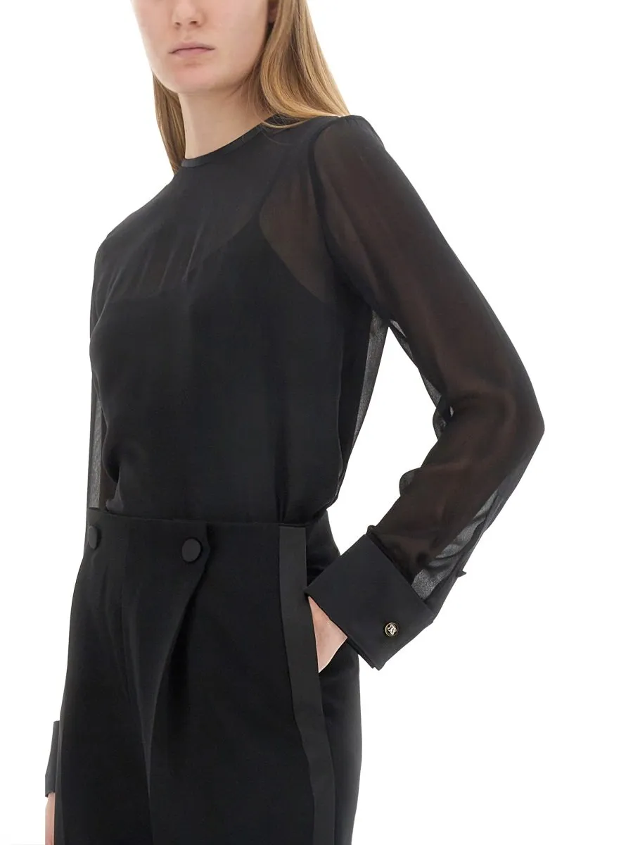 Max Mara Pianoforte Crewneck Long-Sleeved Top
