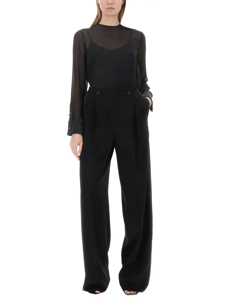 Max Mara Pianoforte Crewneck Long-Sleeved Top