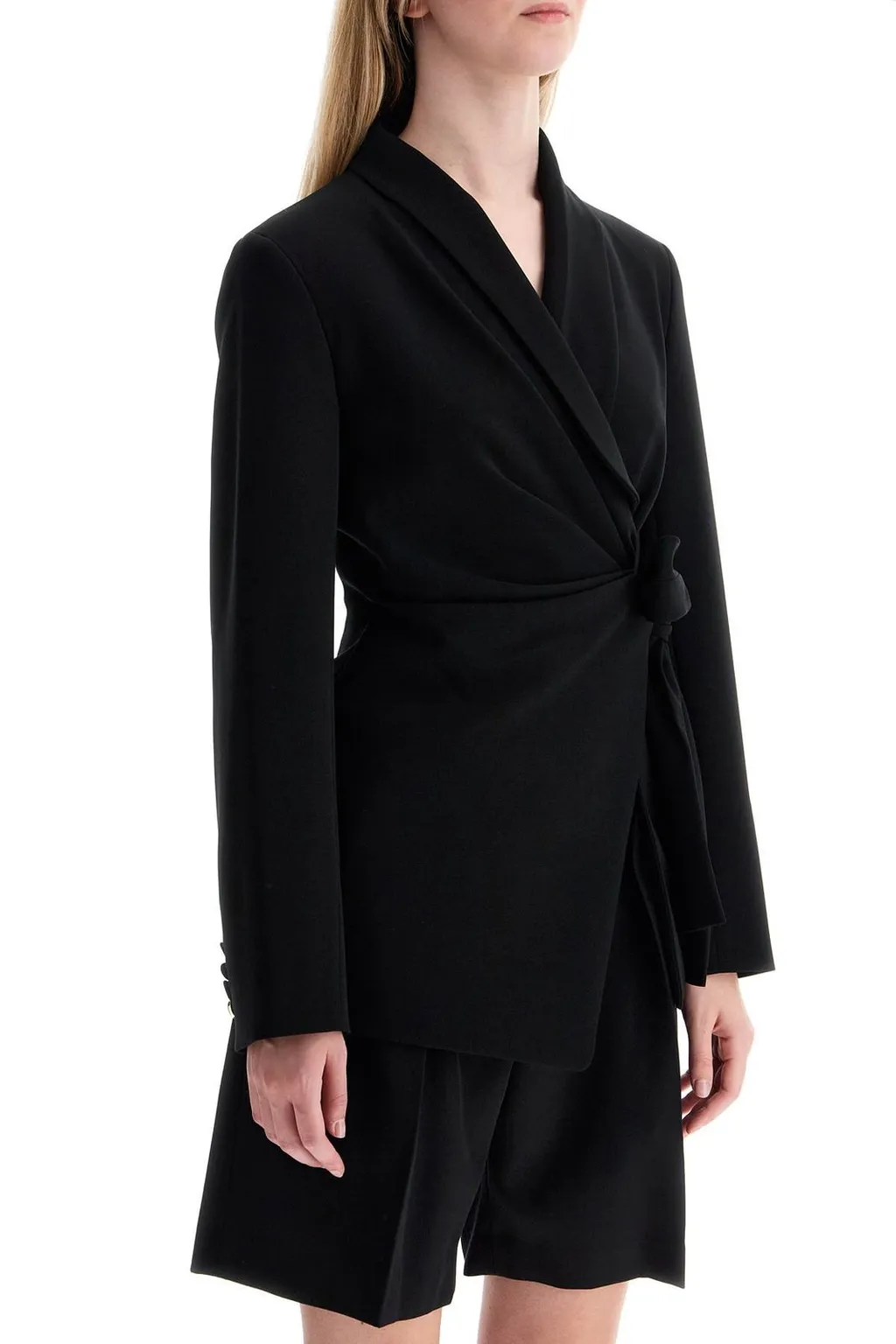 Max Mara Pianoforte Wrap Long-Sleeved Jacket