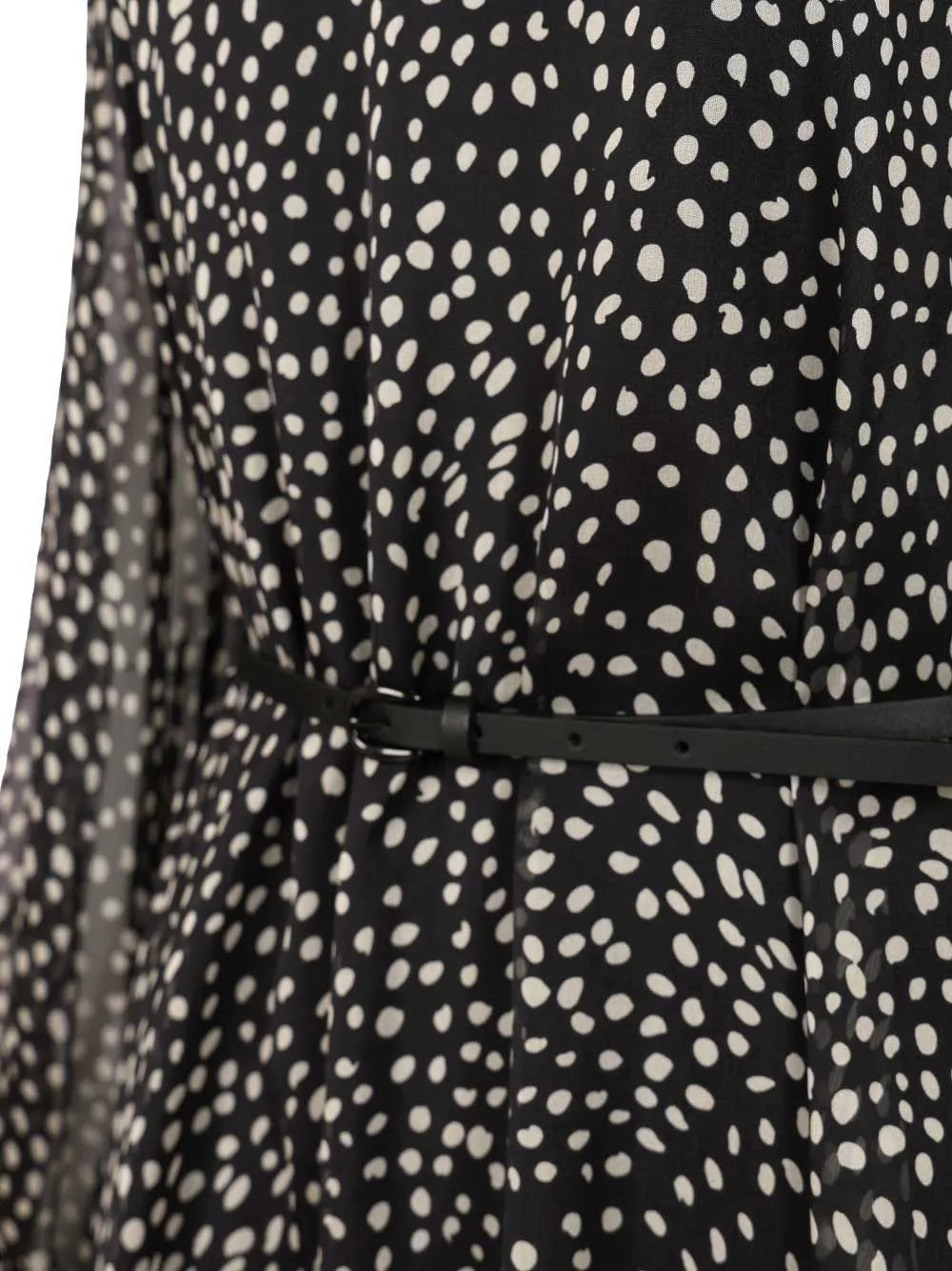Max Mara Studio Mstcampo Chiffon Belted Midi Dress