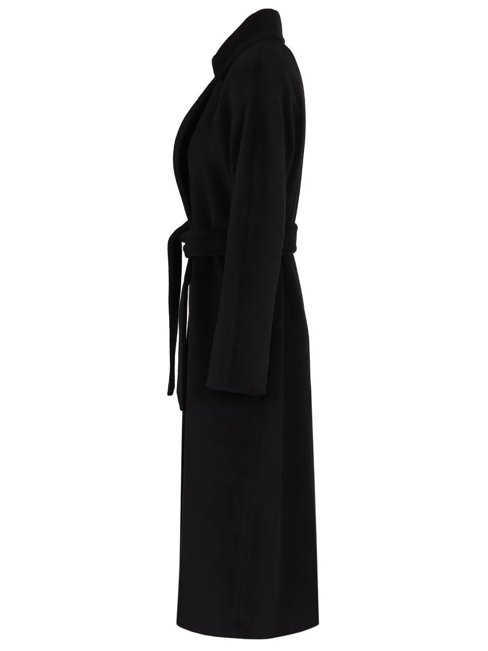 Max Mara Studio Tenzone Tied-Waist Long-Sleeved Coat