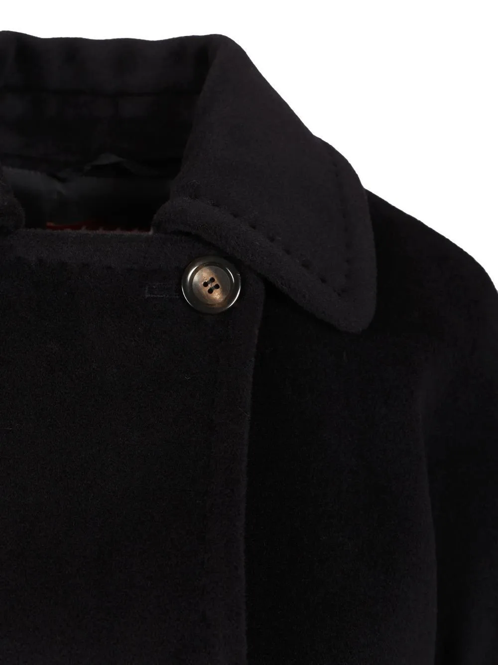 Max Mara Studio Tenzone Tied-Waist Long-Sleeved Coat